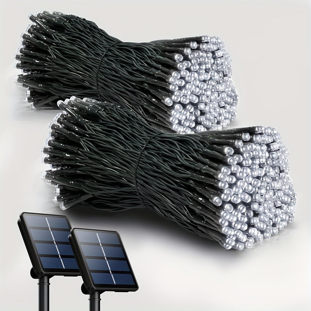 Solar LED Fairy String Lights IP65 Waterproof ¨C 40FT or 80FT with 8 Lighting Modes for Independence Day, Christmas, Wedding, Garden & Yard ¨C White, Warm White, Multi Color, Purple, Orange & Blue