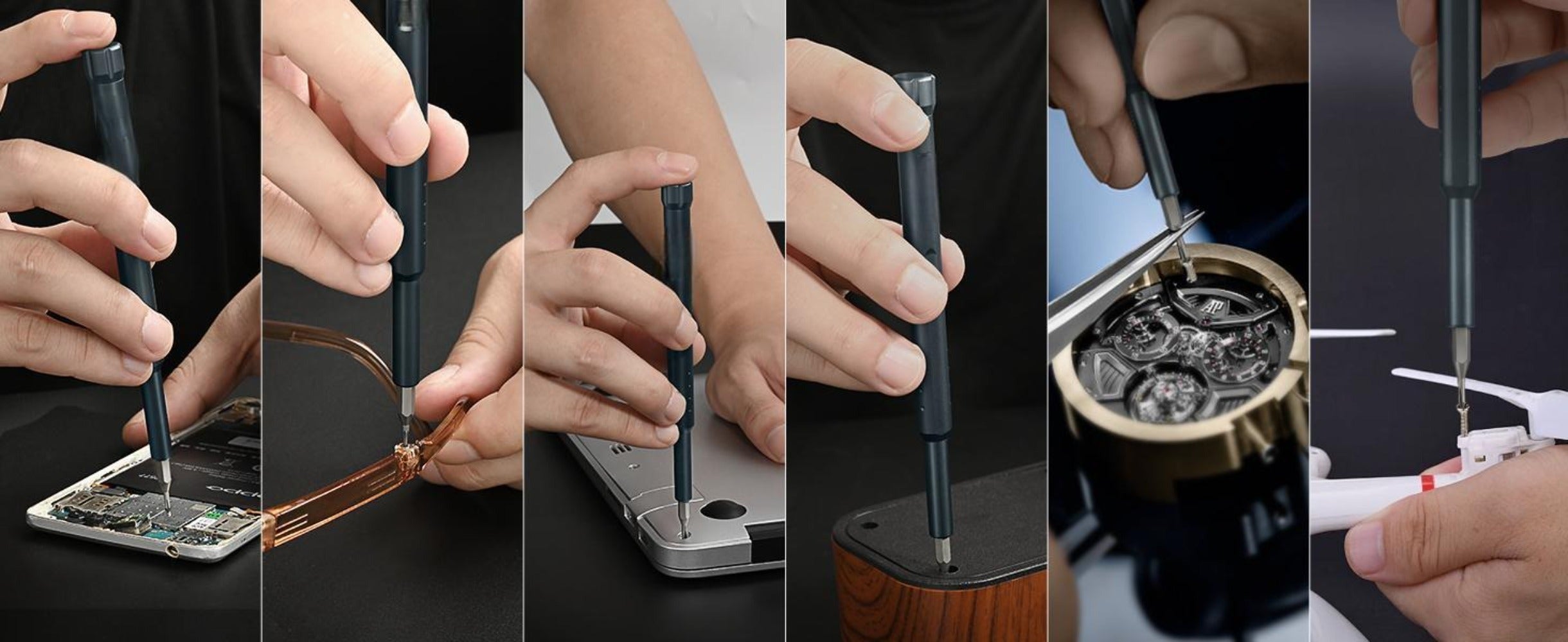 Precision Screwdriver Set 46-in-1, Magnetic Mini Professional Repair Tool Kit with CR-V Steel Phillips Slotted Torx Hex Y-Type Bits for Phone, Laptop, Watch, Game Console, Tablet & Electronics Repair