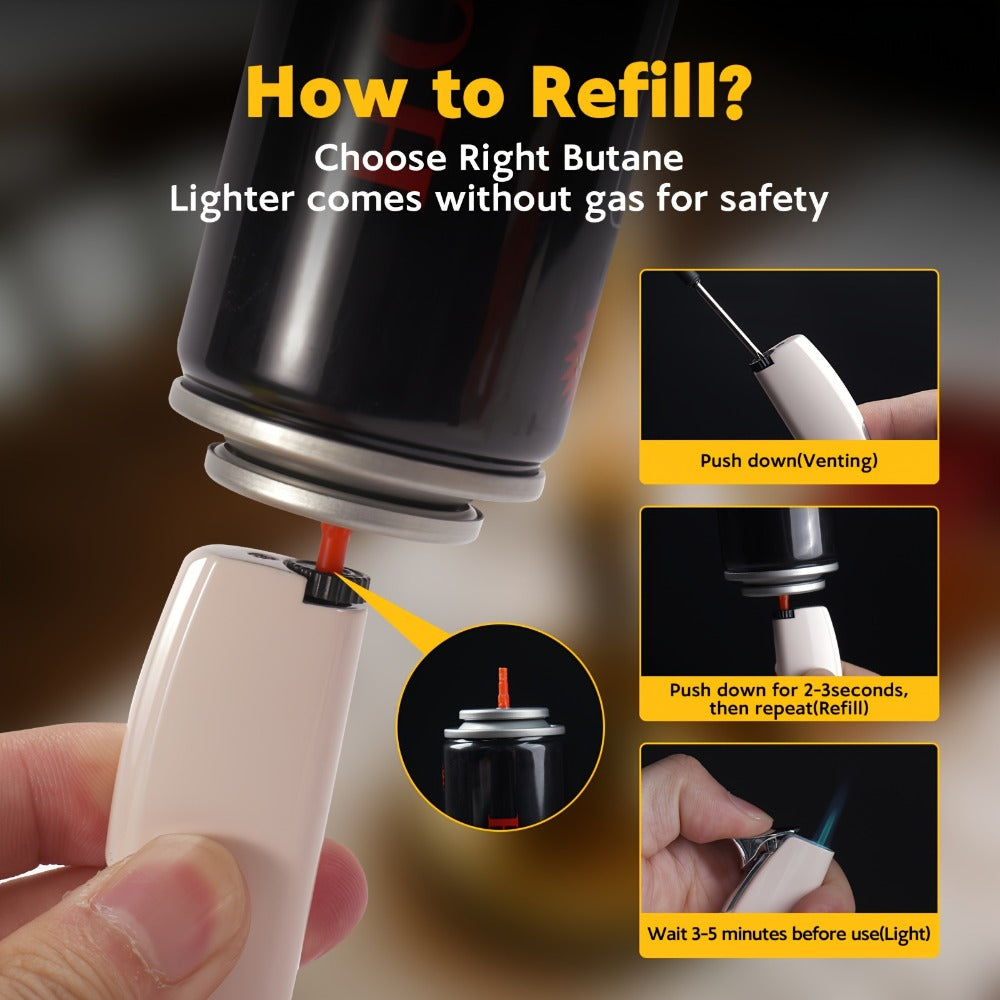 Windproof Lighter 2-Pack ¨C Slim Portable Pocket Lighter with Mirror Finish, Refillable Butane Flame, Fashionable Gift for Men & Women, Available in 8 Colors (Red, Black, White, Silver, Pink, Blue, Yellow, Green)
