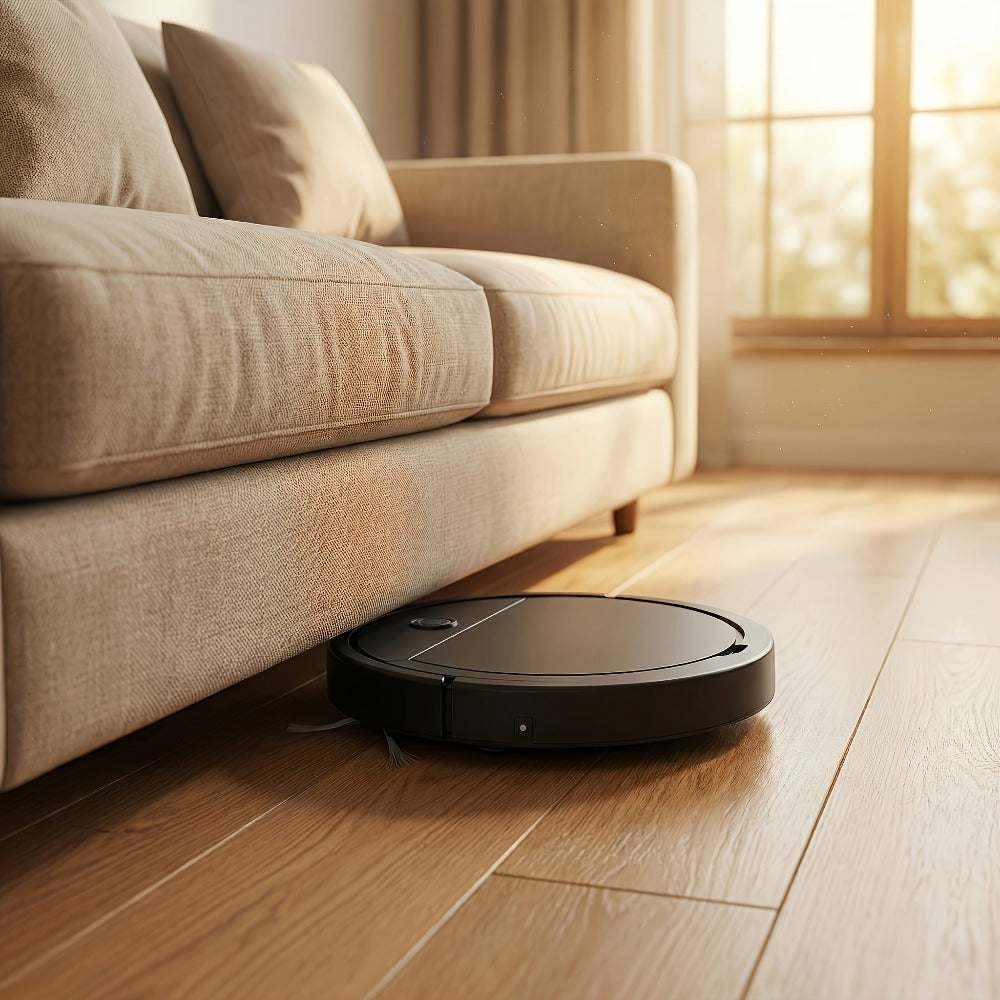 Robot Vacuum Cleaner 3-in-1 ¨C 2000Pa Powerful Suction, 150-Min Runtime, Auto Floor Cleaning for Pet Hair, Dust & Debris, Multi-Functional Robotic Vacuum for Hardwood, Tile & Low-Pile Carpet