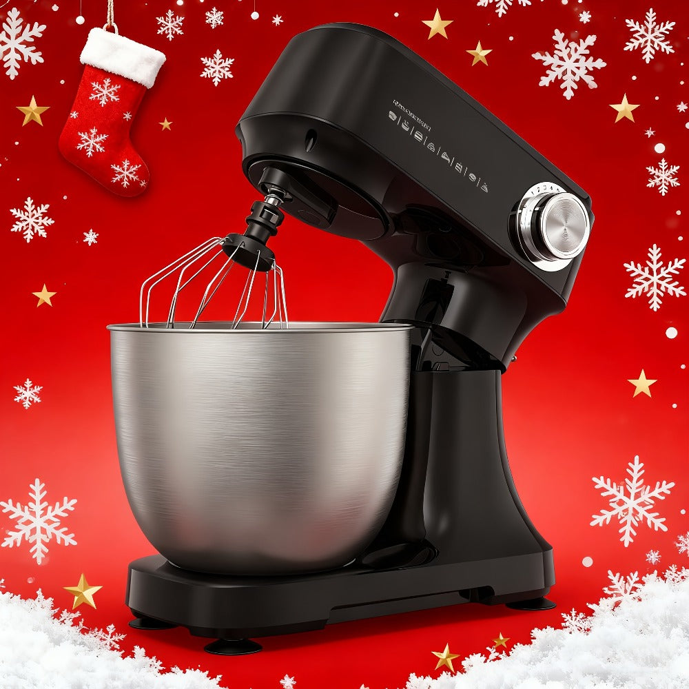 Electric Food Mixer 4.8 Qt 12-Speed Portable Lightweight Stand Mixer for Daily Baking with Egg Whisk Dough Hook Flat Beater Kitchen Tilt-Head Mixer