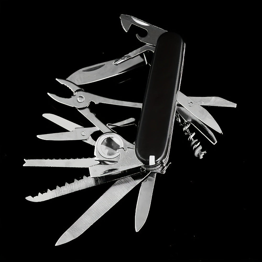 Multitool Pocket Knife 17-in-1 ¨C Includes Screwdriver, Pliers, Scissors, Bottle Opener & More, Portable Multi-Tool for Camping, Hiking, Emergencies & Everyday Carry, Gift for Men