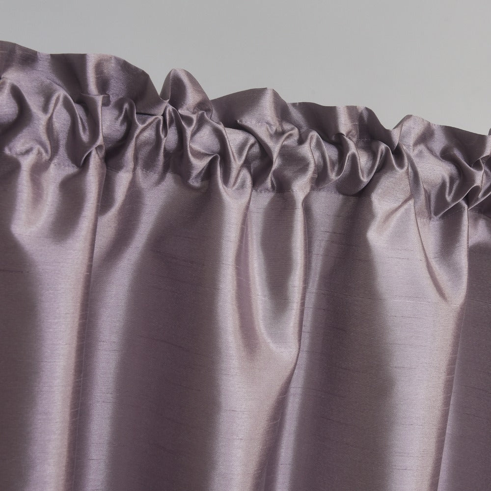 Kitchen Curtains 3 Panels Faux Silk Sheer Tier and Valance Set Rod Pocket 2 Tiers 26x36 inch + Valance 52x14 inch for Kitchen Bathroom Window Drapes