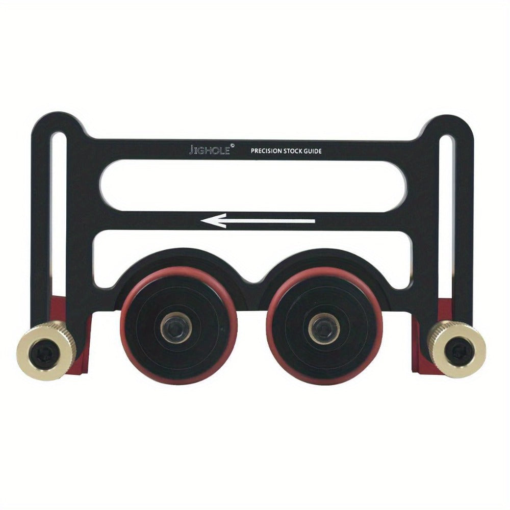 Feather Board Roller Guide for Table Saw ¨C Aluminum Alloy One-Way Safety Stock Feeder with T-Track Mount, Anti-Kickback Woodworking Press Guide Tool