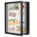 Shadow Box Frame 12x16 ¨C Large Deep Display Case with Plexiglass Cover for Photos, Medals, Flowers, Memorabilia & Keepsakes, Sturdy Wall Mountable Memory Box, Black
