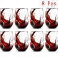 Geometric Twisted Cocktail Glasses 4 or 8 Pack ¨C 400ml Wide Mouth BPA-Free Borosilicate Glass ¨C Festive Drinkware for Whiskey, Beer & Tea ¨C Thanksgiving, Christmas, New Year & Oktoberfest