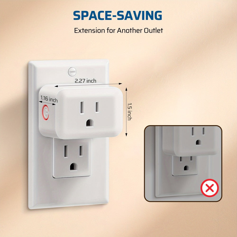 Wireless Remote Control Outlet Switch 100ft RF Range Programmable Expandable Plug-in Remote Light Switch No Wiring for Lamps Fans Appliances Indoor Use