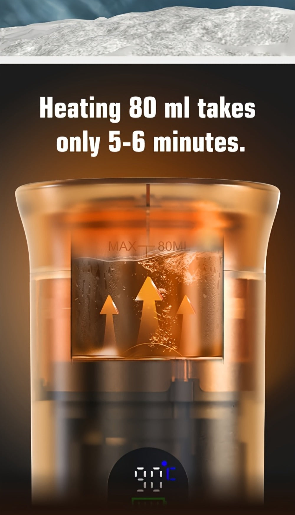 Portable Espresso Machine Type-C Charging Self-Heating ¨C Single Serve Coffee Maker with Temperature & Battery Display, Hot & Cold Brew, Ground Coffee & Capsule Compatible, for Travel RV Hiking Office