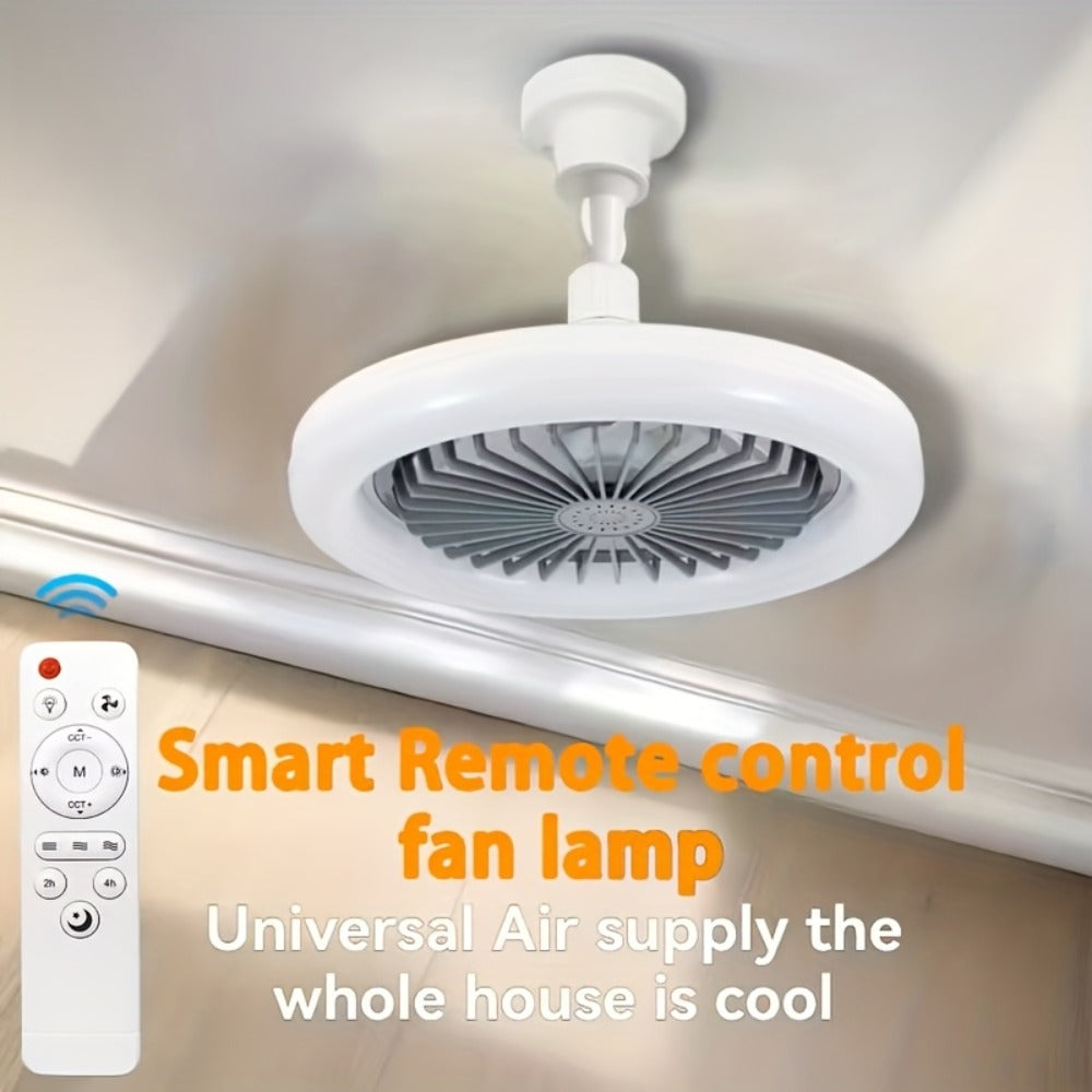 Ceiling Fan Light with Remote Control 3-Speed 3-Color Dimmable LED E26 Base 3000-6500K Adjustable Direction Timer Night Light Function for Bedroom Living Room