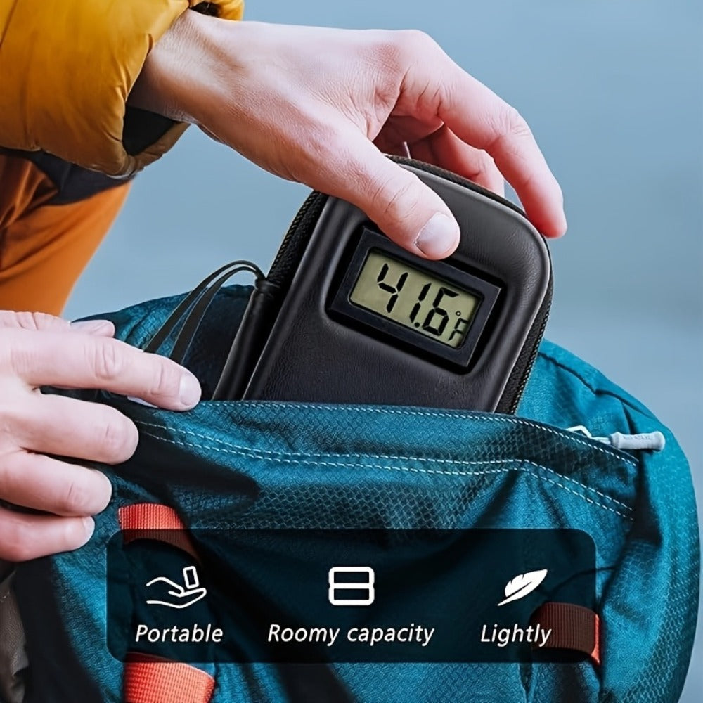 Insulin Cooler Travel Case with Temperature Display ¨C Portable Diabetic Medication Bag with 2 TSA Approved Ice Packs for Insulin Pens, Vials & Diabetic Supplies, Keeps Insulin Cold Up to 12 Hours