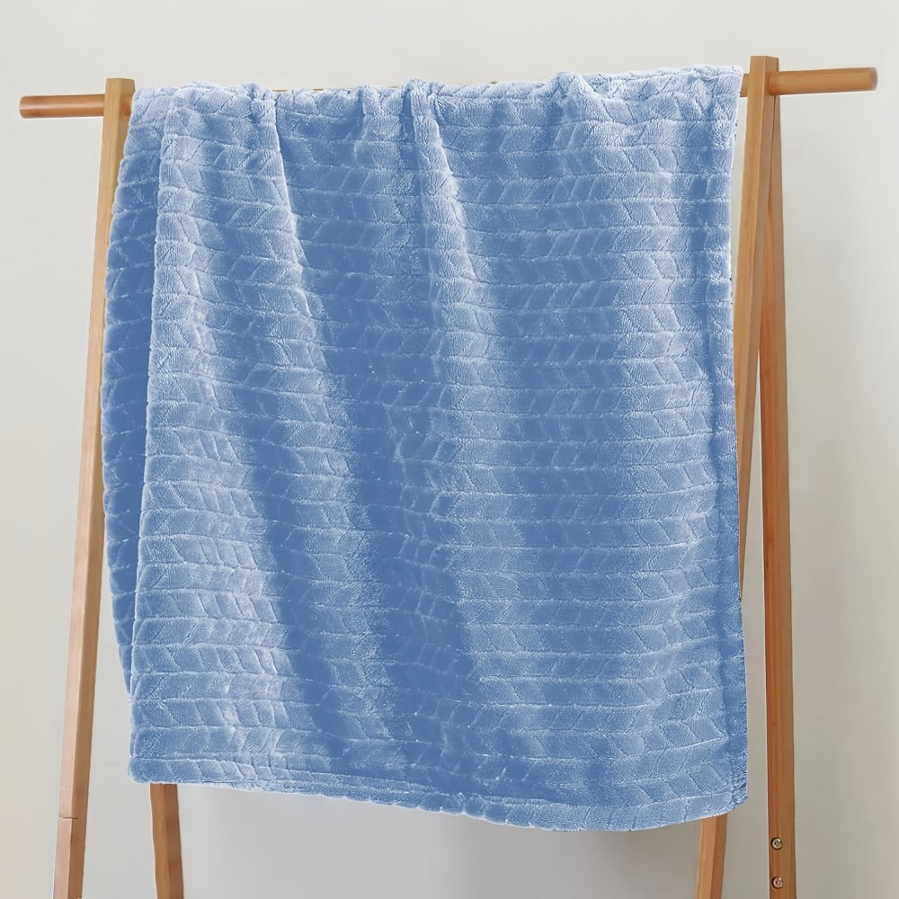 Quilted Flannel Throw Blanket ¨C 180-200gsm Soft Warm All-Season Bed Cover, 17 Patterns, Rhinestone & Checker Designs, 2 Sizes