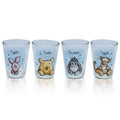 Winnie the Pooh Mini Shot Glasses Set of 4 ¨C Disney Character 2oz Glass Cups Pooh Piglet Eeyore Tigger BPA-Free Dishwasher Safe Gift