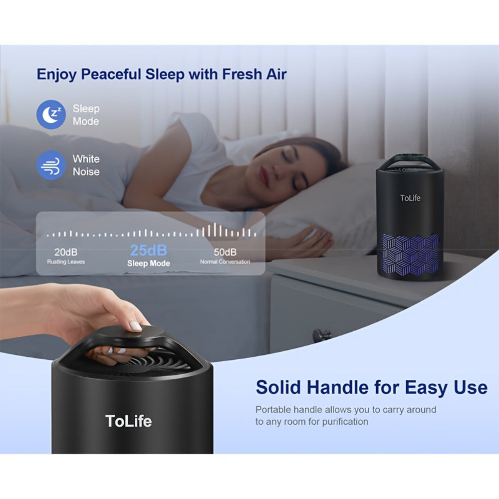 H13 True HEPA Air Purifier for Bedroom Large Room with Scent Diffuser Ultra Quiet 25dB Removes Pet Hair Smoke Dust Odors