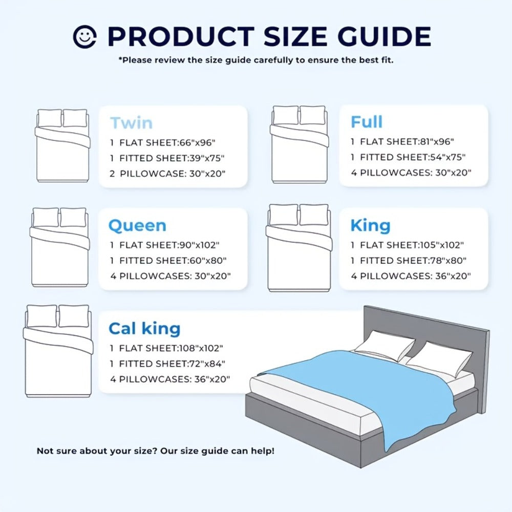 Cooling Fitted Sheet Bamboo Blend Ultra-Soft Deep Pocket Bed Sheet for Hot Sleepers Twin Full Queen King Size Machine Washable Breathable Cooling Bedding White Black Gray Navy Purple Apricot