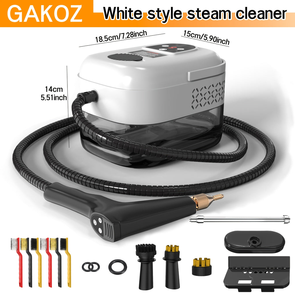 Steam Mop Cleaner Handheld LCD Display Gear Switch 40.58oz Tank One-Key Start for Carpet Kitchen Sofa Upholstery Multi-Model