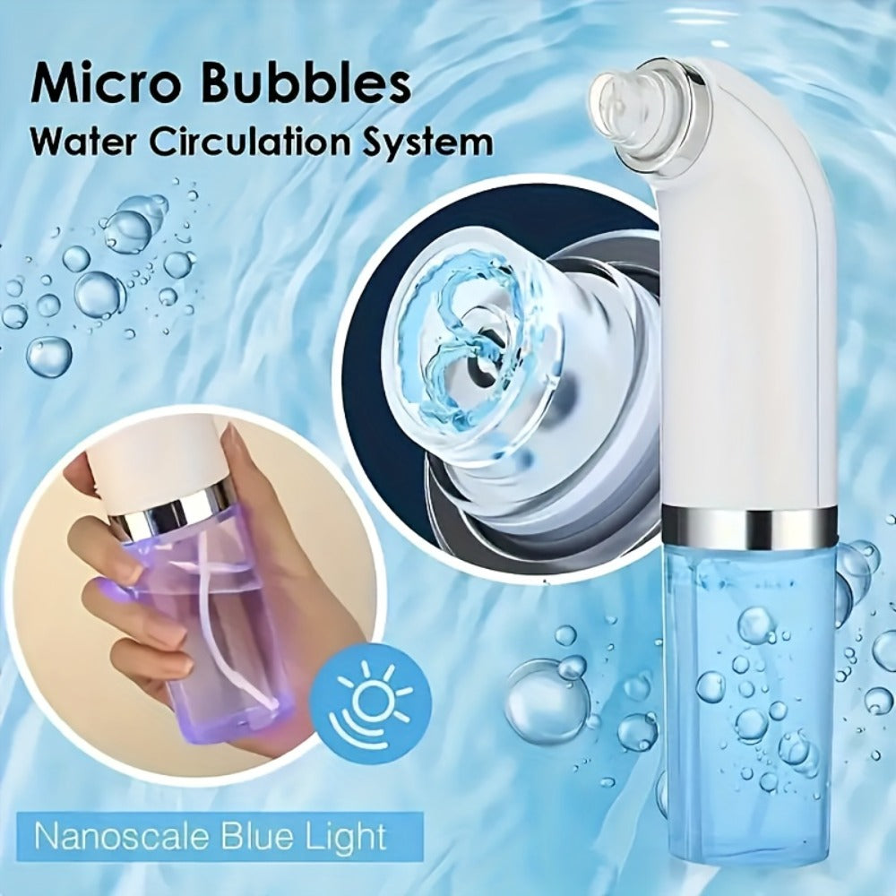 Pore Vacuum Blackhead Remover ¨C 6 Interchangeable Heads & 3 Suction Levels, USB Rechargeable Electric Pore Cleaner, Visible Deep Cleansing Facial Extractor for Men & Women, All Skin Types
