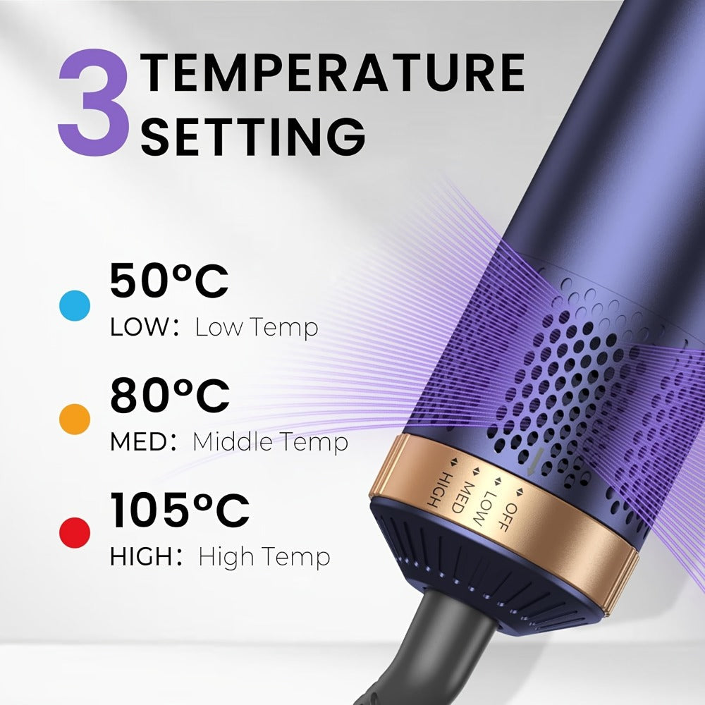 5-in-1 Hair Dryer Brush Set ¨C Blow Dryer Brush with Curl, Straighten, Volumize & Smooth, Hot Air Styler for All Hair Types, Professional Styling Wand