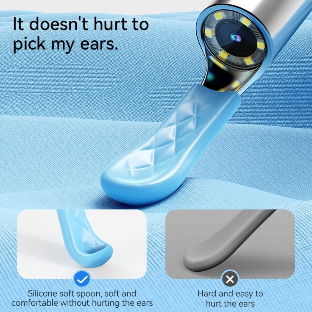 Upgraded 1080P Ear Wax Removal Tool with Camera & Storage Case ¨C LED Light, iOS & Android Compatible, Complete Ear Cleaning Kit, Holiday & Birthday Gift for Whole Family