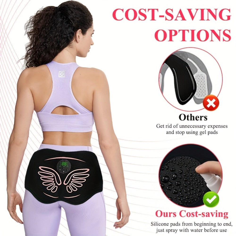 EMS Hip Trainer & Butt Muscle Stimulator with Remote Control, Rechargeable Electric Peach Butt Shaper for Women, Home Gym Glute Toning & Muscle Recovery Massager, Comfortable Wearable Fitness Device