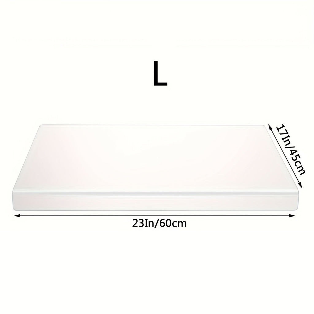 Acrylic Cutting Board Large Anti-Slip 17x23 Inch ¨C Clear & Black Countertop Protector for Kitchen & Restaurant ¨C Food Safe Non-Slip Chopping Board for Fruit, Meat & Meal Prep