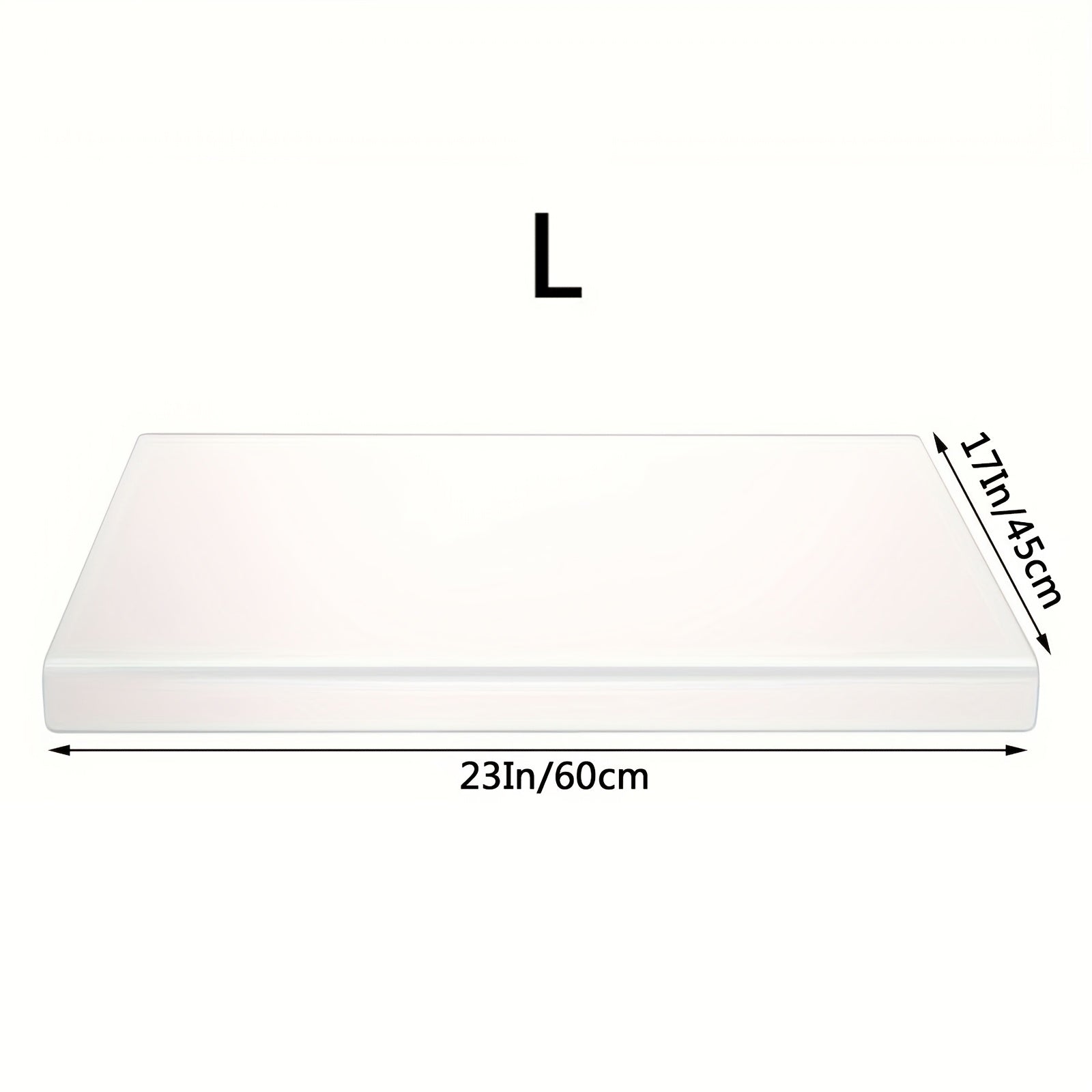 Acrylic Cutting Board Large Anti-Slip 17x23 Inch ¨C Clear & Black Countertop Protector for Kitchen & Restaurant ¨C Food Safe Non-Slip Chopping Board for Fruit, Meat & Meal Prep