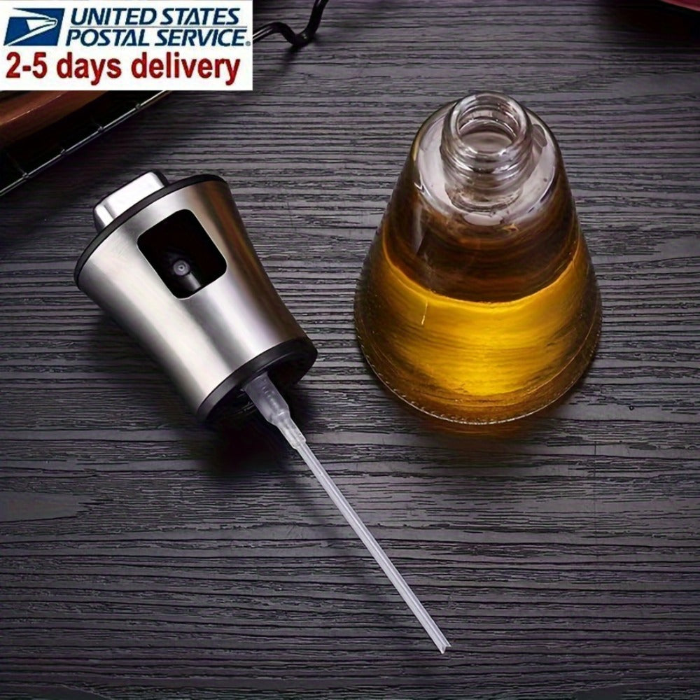 Oil Sprayer for Cooking Stainless Steel ¨C Pressurized Glass Olive Oil Spray Bottle for Kitchen BBQ Grilling Baking Air Fryer