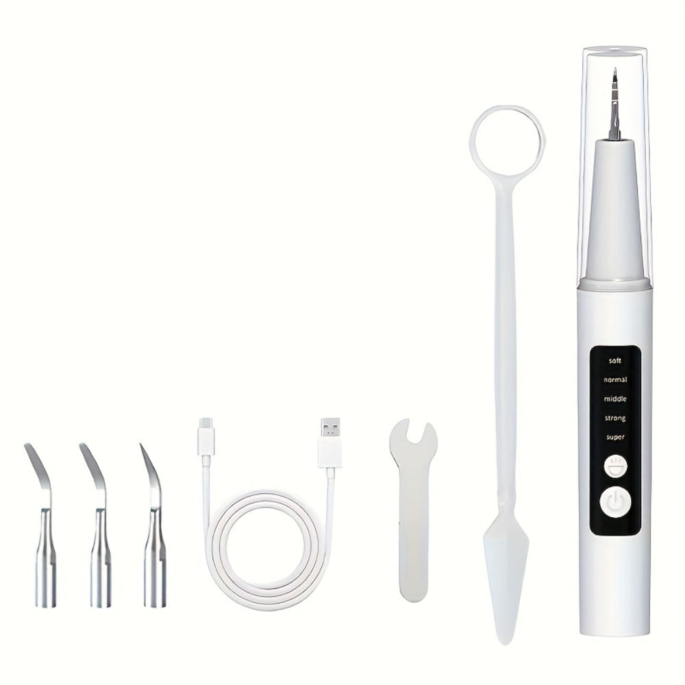 Electric Water Flosser with 5 Cleaning Modes - Portable Oral Irrigator with LED Light, 2 Replacement Heads & Travel Case - Water Pick Teeth Cleaner for Home & Travel Use