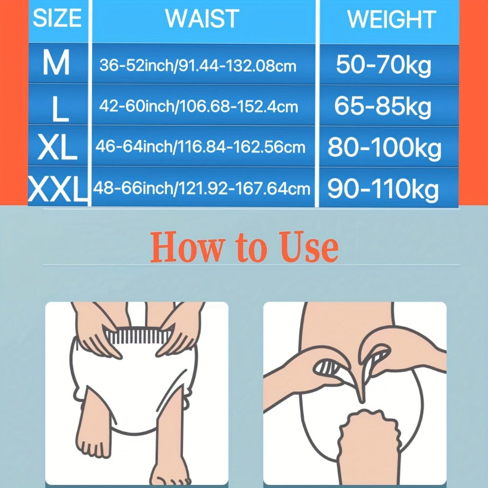 Disposable Incontinence Underwear for Seniors ¨C High Absorbency Leak-Proof Pull-On Briefs, Ultra-Thin Breathable Soft Cotton for Men & Women, Home Care & Overnight Use