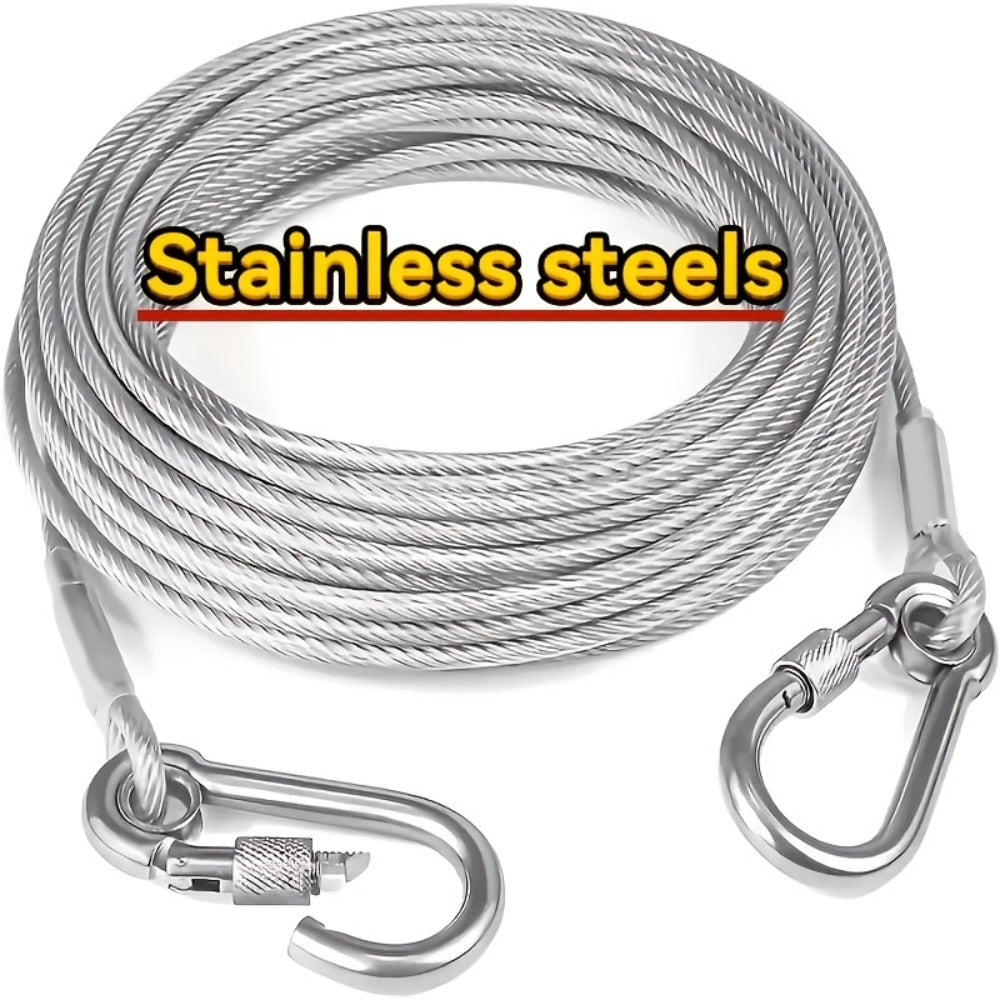 Retractable Clothesline Stainless Steel - Portable Indoor Outdoor Laundry Line for Apartment, Dorm & Camping, Anti-Rust Durable Clothes Drying Rope, Space Saving Laundry Solution | 9M & 15M Options