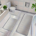 Memory Foam Bath Mat Set 3-Pack Non-Slip Soft Plush Absorbent Bathroom Rug for Shower Kitchen Bedroom Indoor Use