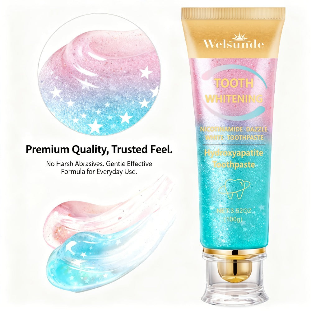 Niacinamide Toothpaste for Whitening & Deep Cleaning - Gentle Natural Care, Mint Peach Flavor, Freshens Breath, Travel-Friendly 3.52oz, Premium Daily Oral Care Toothpaste with Niacinamide
