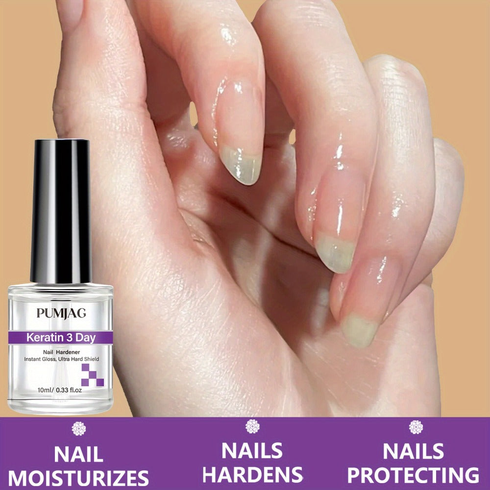 Nail Strengthening Oil Serum ¨C 3-Day Manicure Treatment with Biotin, Vitamin A E C & Calcium for Brittle Nails | Formaldehyde-Free Nail Repair & Growth Serum 0.34oz