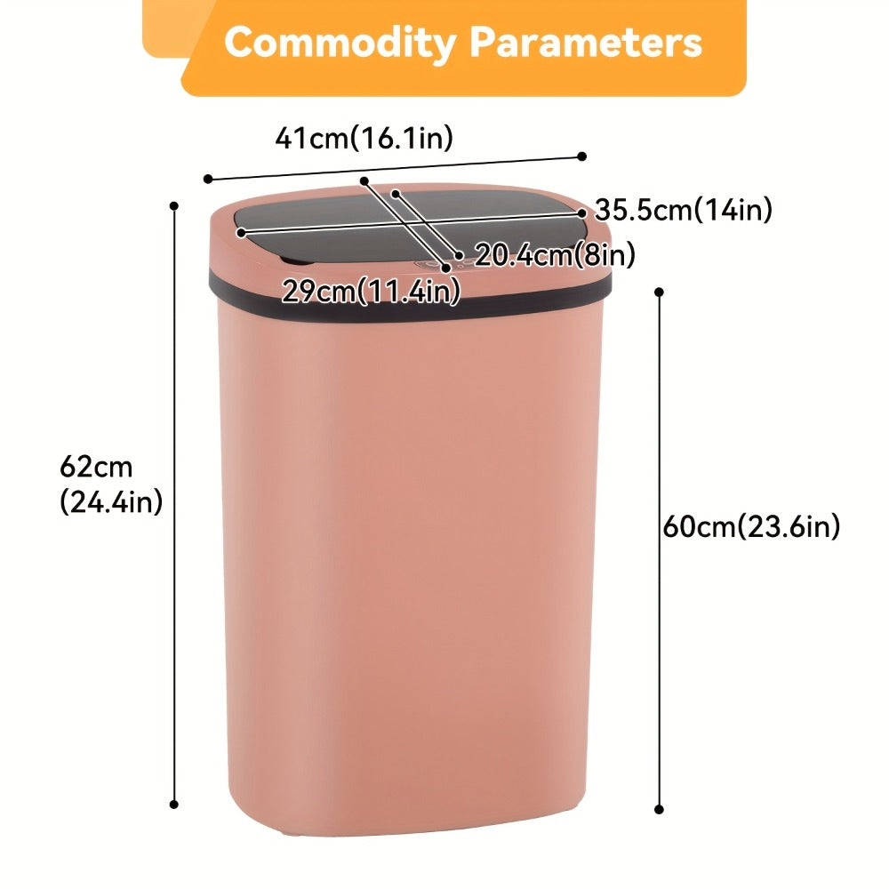 Touchless Motion Sensor Trash Can 13 Gallon 50L ¨C Automatic Kitchen Garbage Can for Home Office Bedroom Living Room