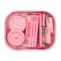 Rolling Tray Set with Grinder Rolling Papers Filter Tips Cigarette Maker - Complete Smoking Accessories Kit Gift Set for Valentine's Day