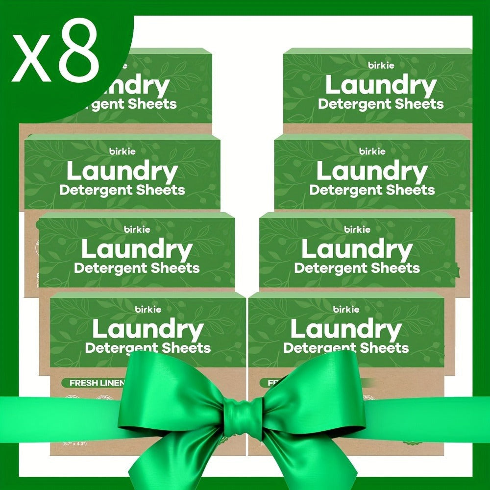 Laundry Detergent Sheets 85 Sheets 170 Loads ¨C Liquid-Free Eco Laundry Strips, No Plastic Jug, Fresh Linen Scent, HE & Standard Washer Compatible