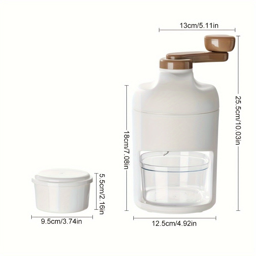 Manual Ice Shaver Machine ¨C Hand-Powered Snow Cone Maker & Ice Crusher, BPA-Free, Portable for Home, Parties, Picnics & BBQs, Includes Ice Cube Trays, Easy to Use Shaved Ice Maker for Kids & Adults