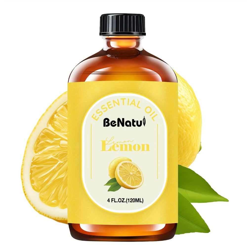 Essential Oil 120ml 4oz Pure Aromatherapy Oils for Diffuser Humidifier Candle Soap Making Lavender Peppermint Eucalyptus Frankincense Lemon Rosemary Lemongrass Vanilla Argan