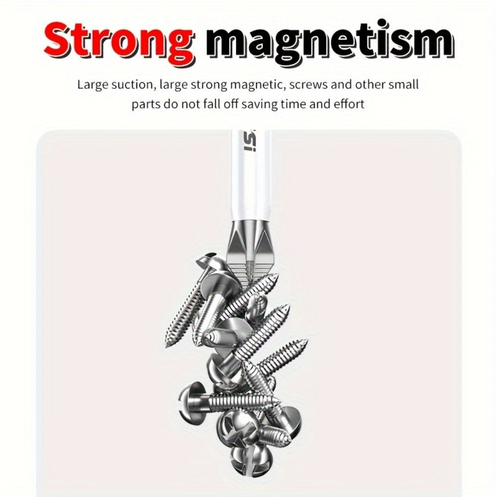 Magnetic Screwdriver Bits Set 6pcs, Phillips Cross Drill Bits with High-Strength Impact Resistance & Non-Slip Design, Electric Screwdriver Bit Kit 25 50 65 70 90 150mm for Power Drills & Hand Tools