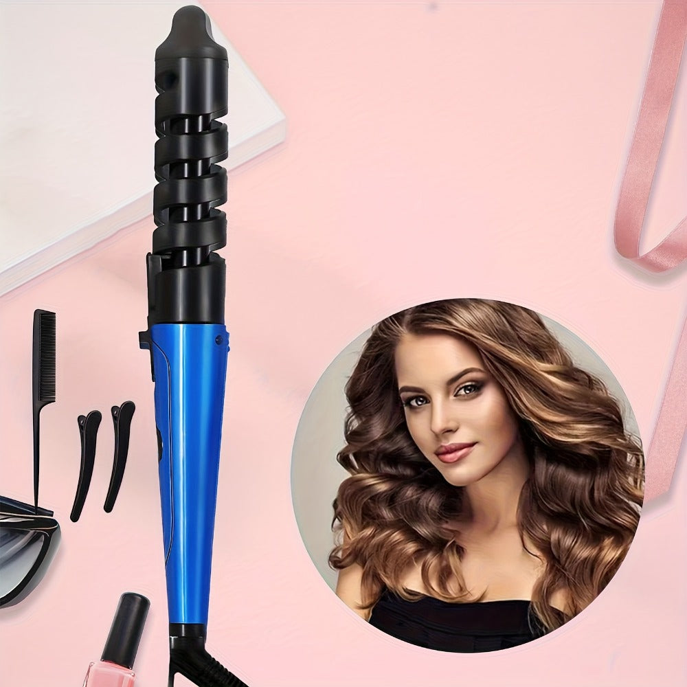 Automatic Spiral Curling Iron ¨C Anti-Scald Fast Heating Curler for Long & Short Hair, Portable Rotating Barrel, Women Gift