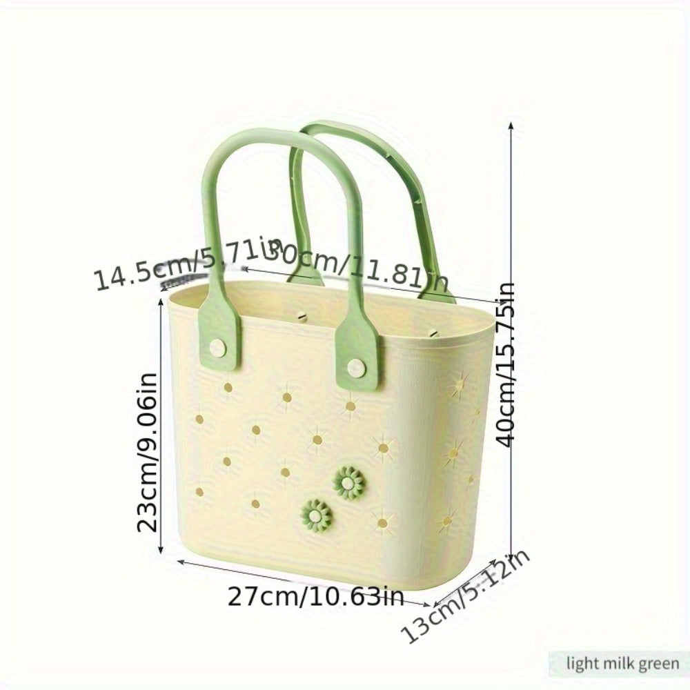Shower Caddy Basket with Handles - Large Mesh Waterproof Bath Organizer Drainable Sand Water Resistant for Beach Bathroom Dorm College Toiletries Storage Portable Travel Caddy Tote Bag