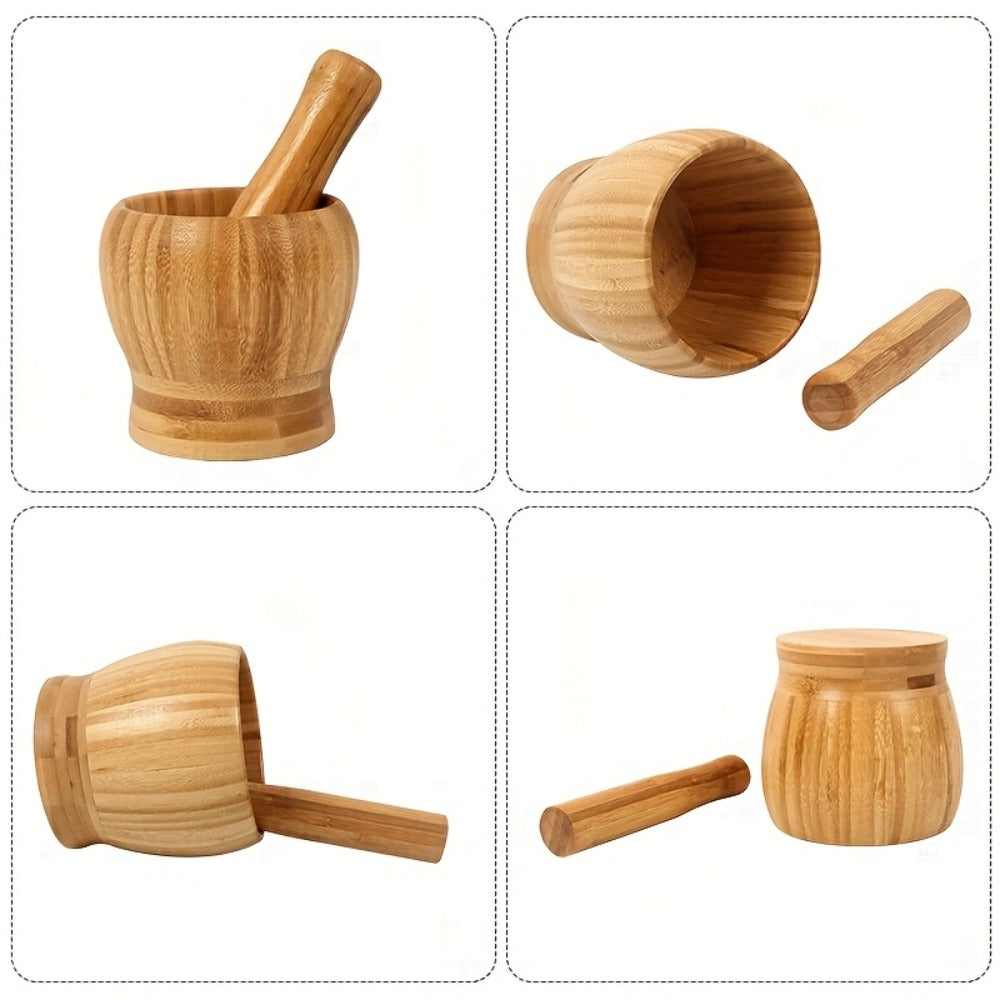 Garlic Crusher Grinding Bowl Food-Grade Multi-Functional Mortar for Garlic, Herbs & Pepper ¨C Easy to Clean Durable Kitchen Tool