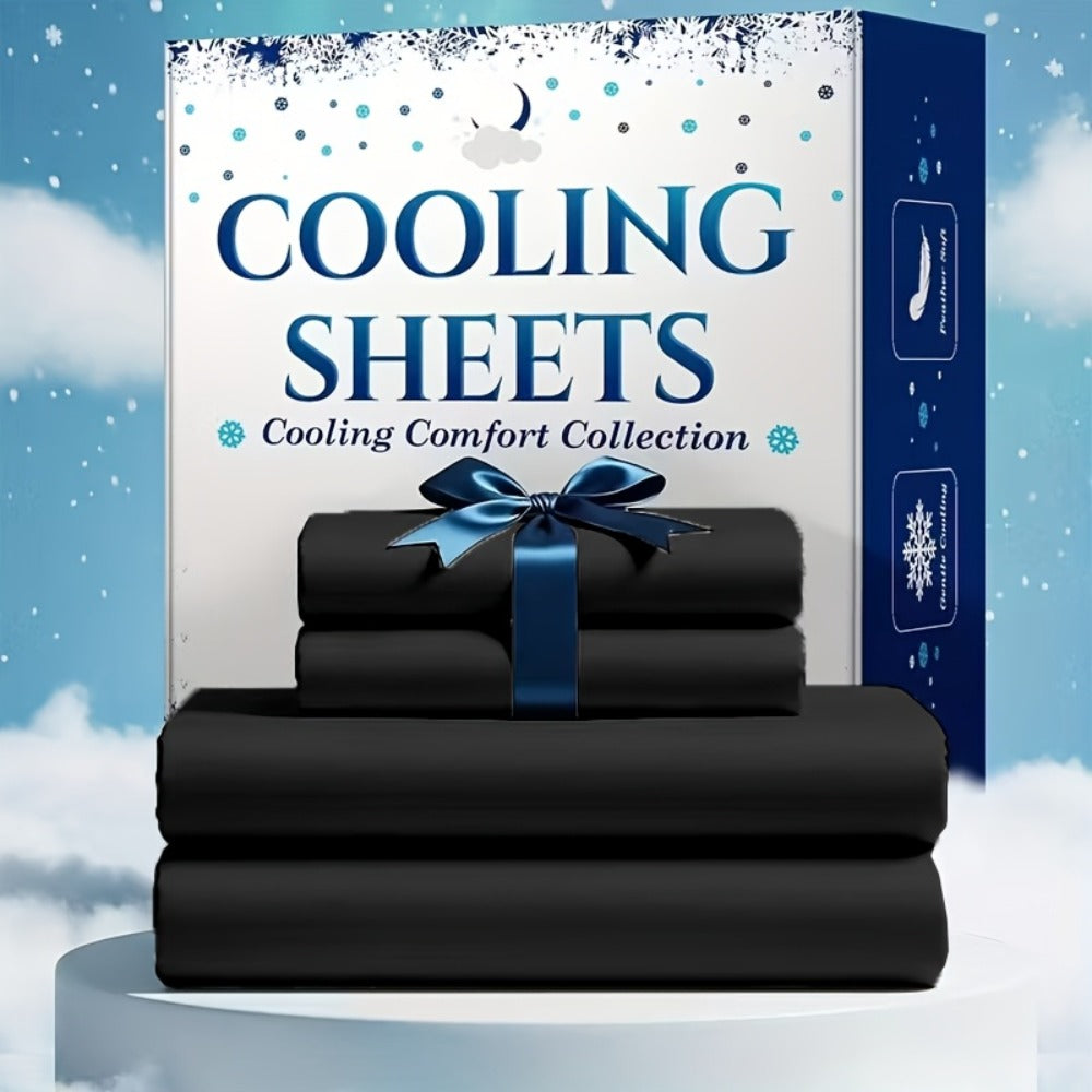 Bed Sheet Set Soft Breathable Cooling Microfiber Fitted & Flat Sheets with Deep Pockets ¨C Wrinkle Free Hotel Luxury Bedding in Multiple Colors & Sizes