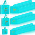 Thank You Bags with Handles 200pcs Bulk Plastic Shopping Bags 3 Sizes Retail Boutique Merchandise Bags Sky Blue 9x12 12x15 15x18
