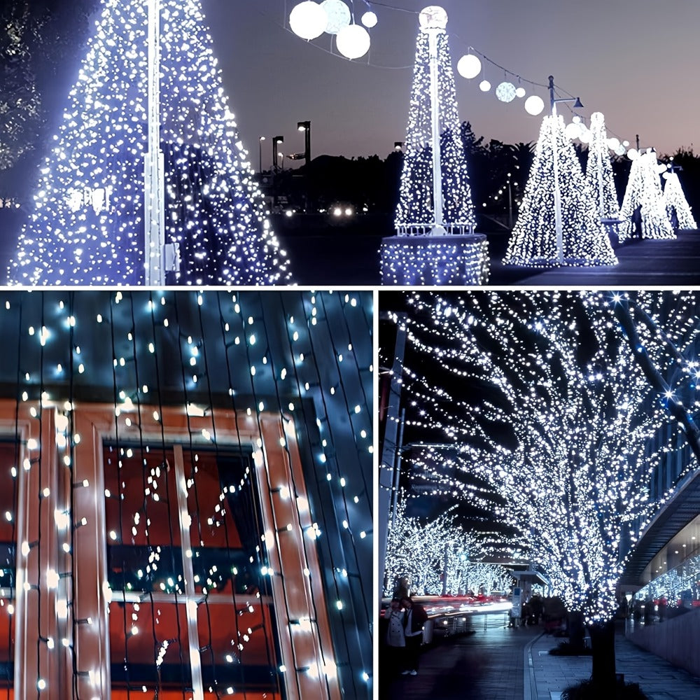 Solar LED Fairy String Lights IP65 Waterproof ¨C 40FT or 80FT with 8 Lighting Modes for Independence Day, Christmas, Wedding, Garden & Yard ¨C White, Warm White, Multi Color, Purple, Orange & Blue