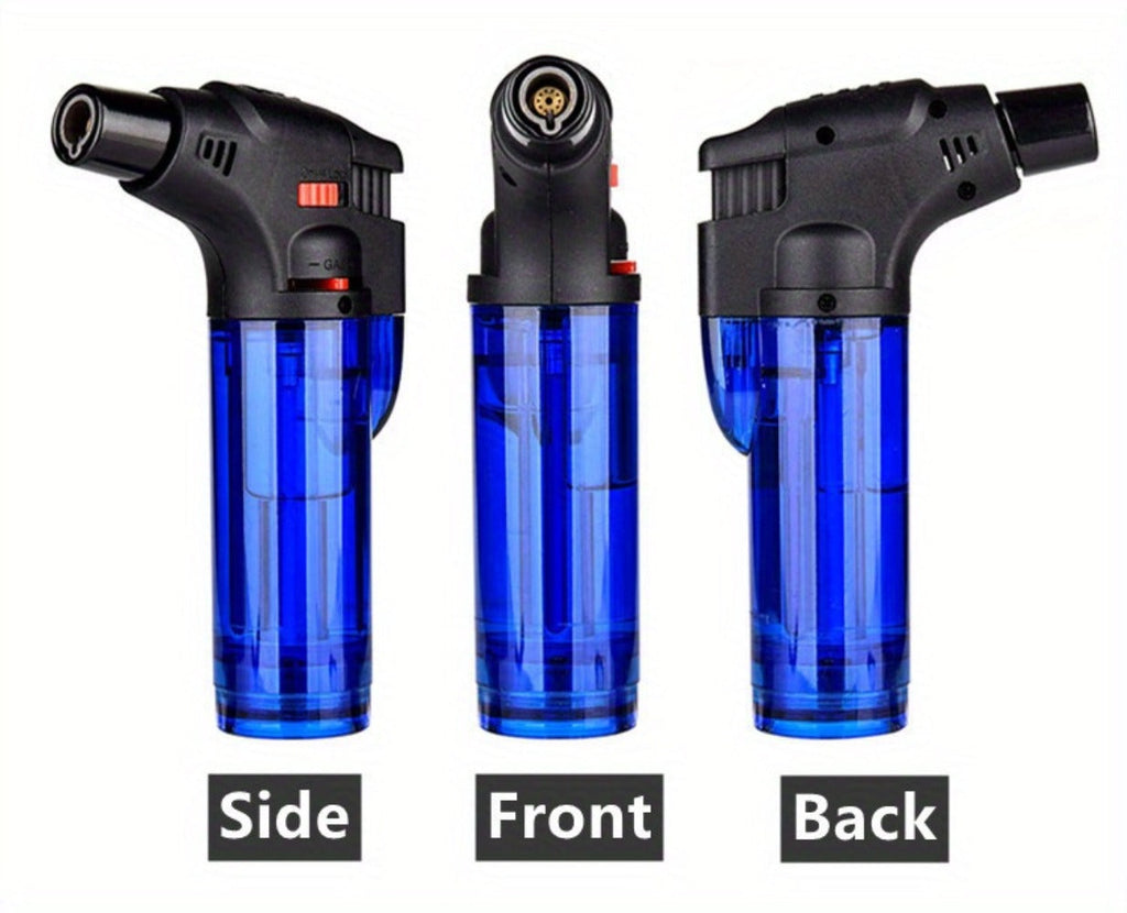 Butane Torch Lighter 6pcs Big Jet Flame Refillable & Adjustable Mini Blow Torch - Gift Box Set for Camping, Grill, BBQ, Culinary, Soldering & Welding | Butane Not Included
