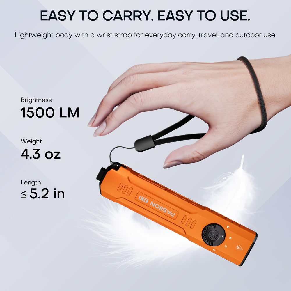 Tactical Flashlight Green Laser UV 3-in-1 | 1500 Lumen Slim EDC Multi-Function Light with White Light + UV365 Ultraviolet + Green Laser Beam | USB Rechargeable for Home Outdoor Daily Use