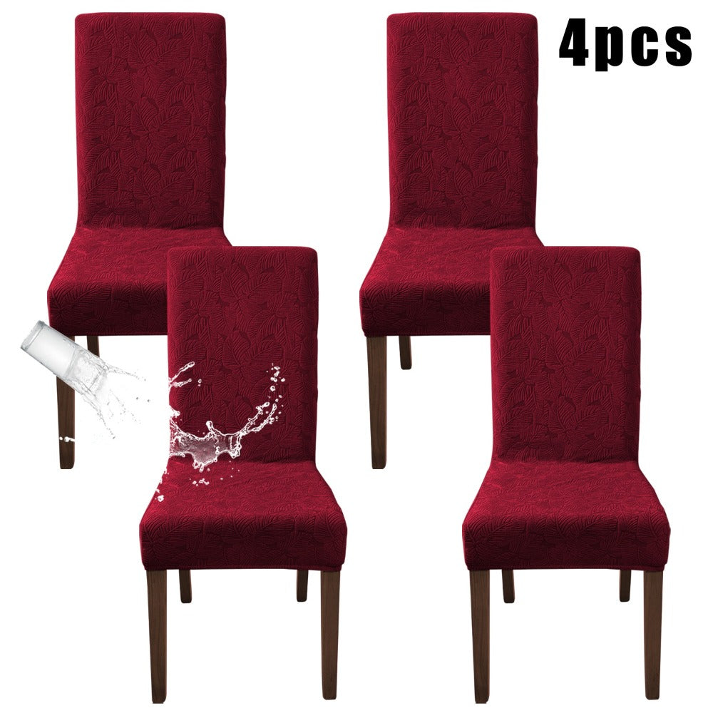 Stretch Dining Chair Covers Set of 4/6 - Plant Print Slipcovers for Dining Room Kitchen Chairs, Elastic Parsons Chair Protector, Home Decor