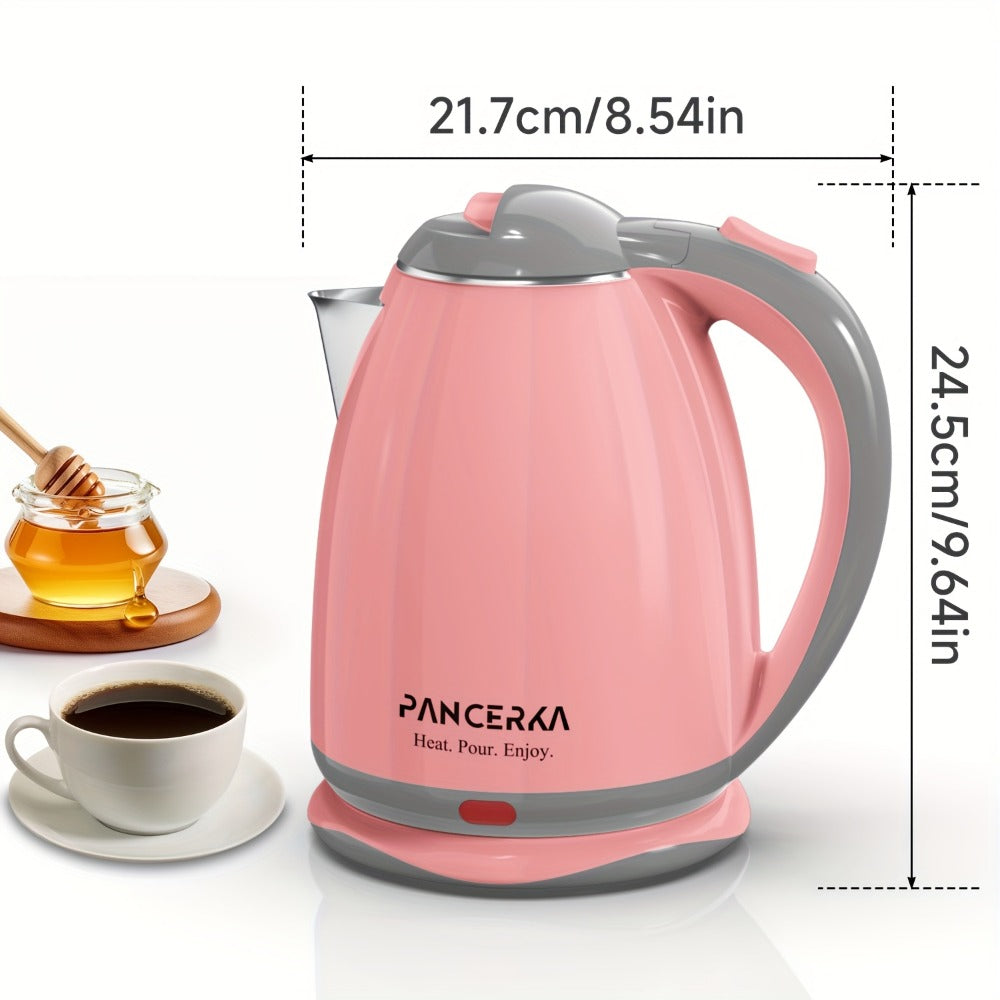 Hot Water Boiler Electric Kettle 1.8L Stainless Steel Fast Boiling Auto Shut-Off Countertop Instant Kettle for Coffee Tea Maker Pink White