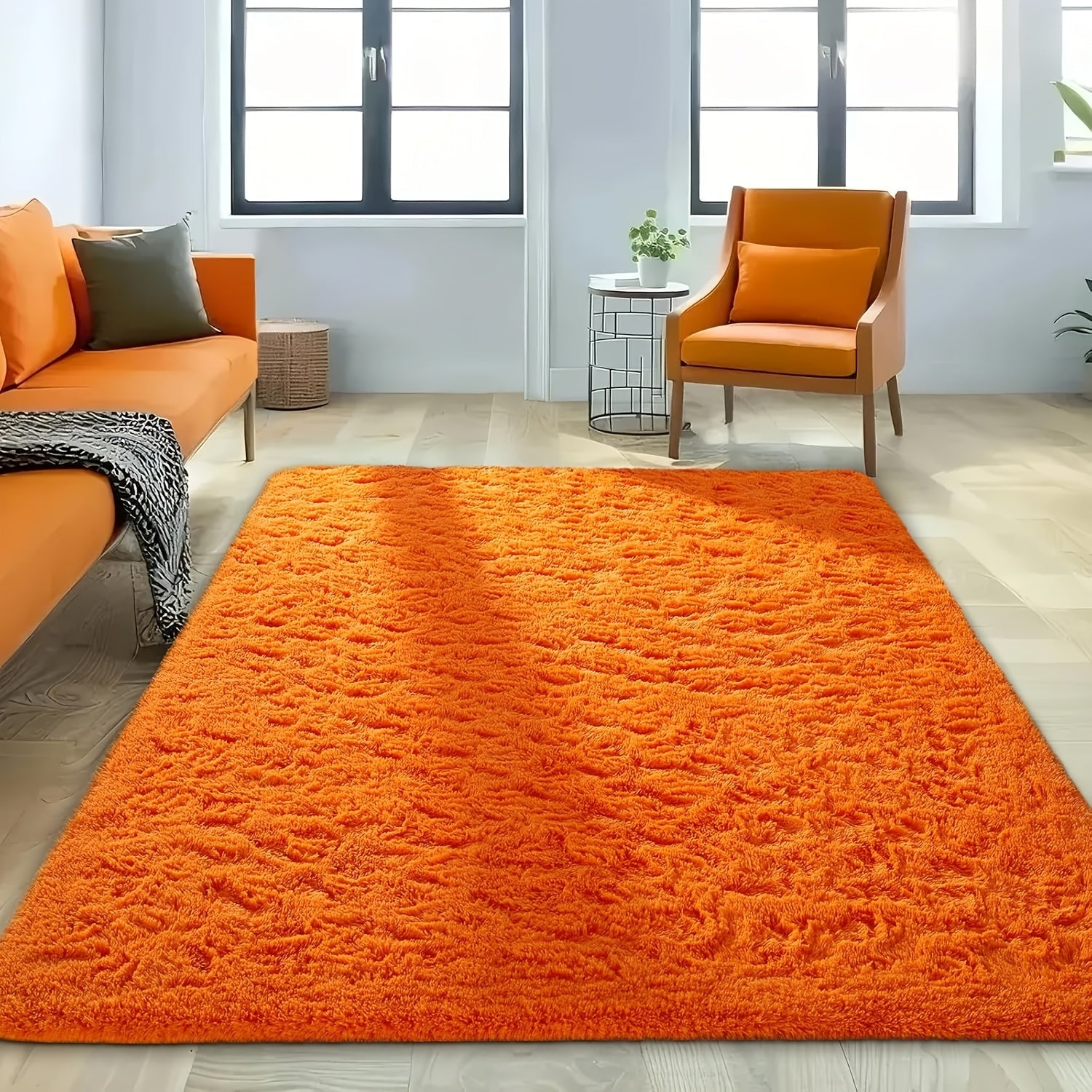 Fluffy Area Rug Large Soft Shag Carpet for Living Room Bedroom ¨C Non-Slip Ultra Thick Plush Floor Mat, Multiple Sizes & Colors, Home Decor