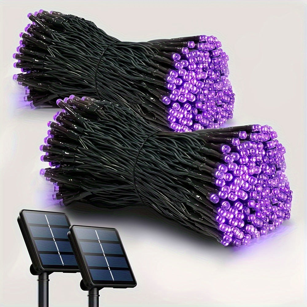 Solar LED Fairy String Lights IP65 Waterproof ¨C 40FT or 80FT with 8 Lighting Modes for Independence Day, Christmas, Wedding, Garden & Yard ¨C White, Warm White, Multi Color, Purple, Orange & Blue